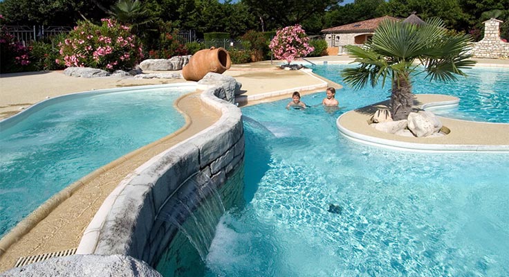 Parc aquatique du camping L'Ard&eacute;chois - Vallon-Pont-d'Arc