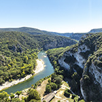 Rivière Ardèche à Vallon-Pont-d'Arc