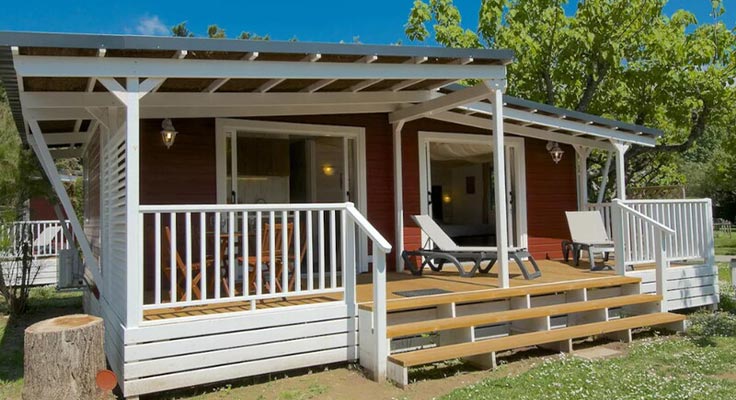Mobil-home Comfort au camping L'Ard&eacute;chois - Vallon-Pont-d'Arc