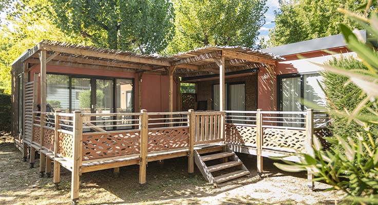 Mobil-home Premium au camping L'Ard&eacute;chois - Vallon-Pont-d'Arc
